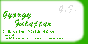 gyorgy fulajtar business card