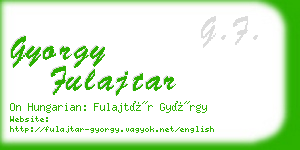 gyorgy fulajtar business card